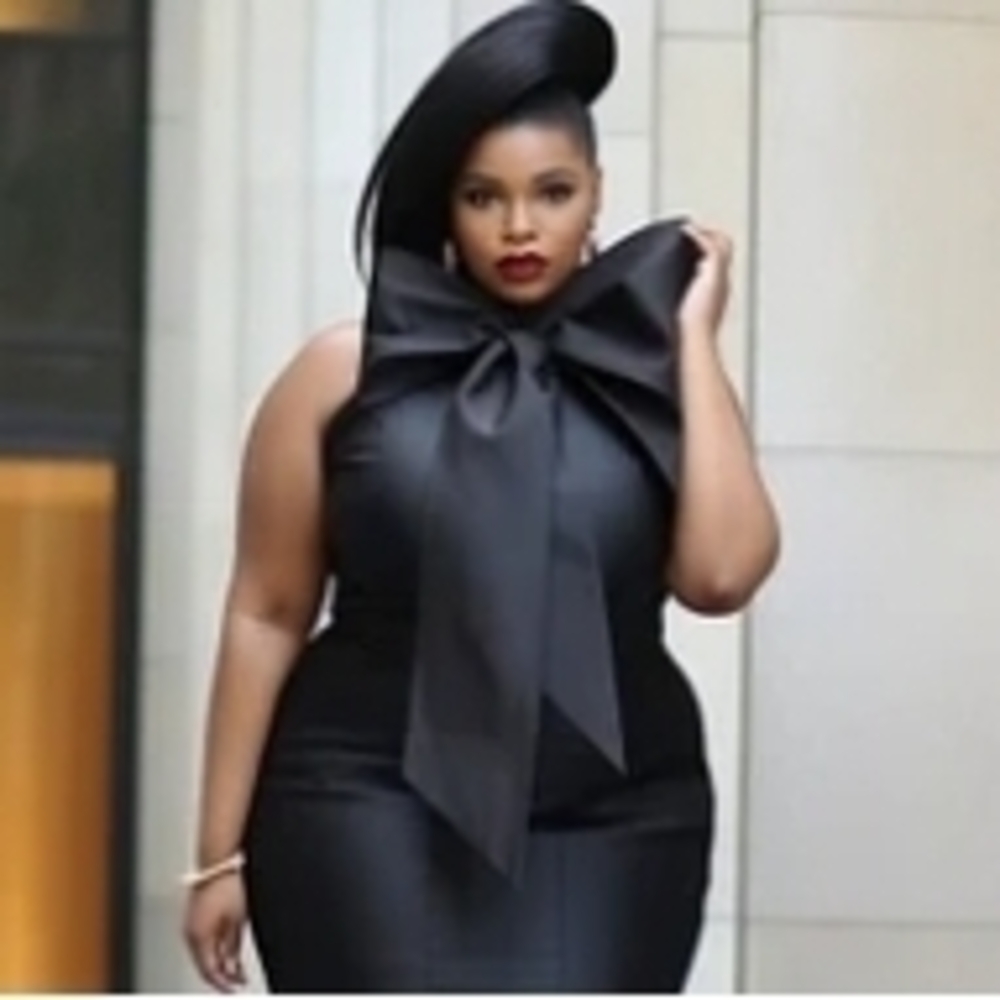 Elegant Black Bow Dress